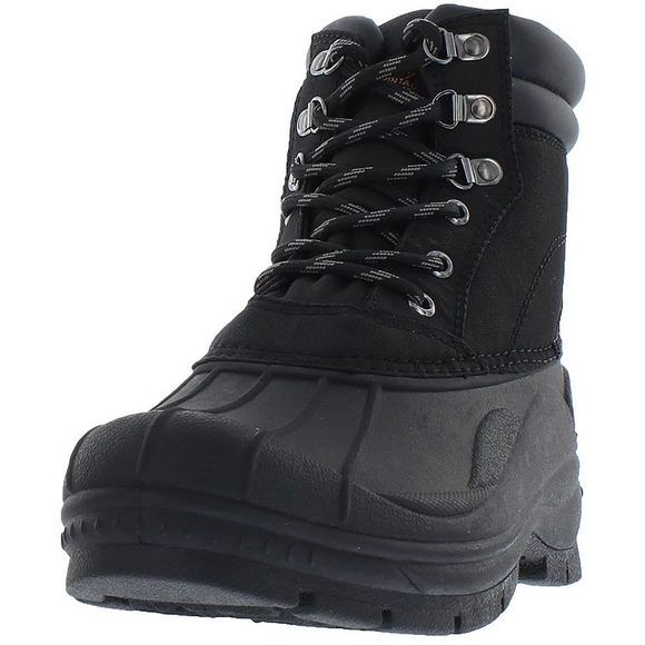 Weatherproof Mens Adam2 Leather Closed Toe Rain Snow Work Boots Black 9